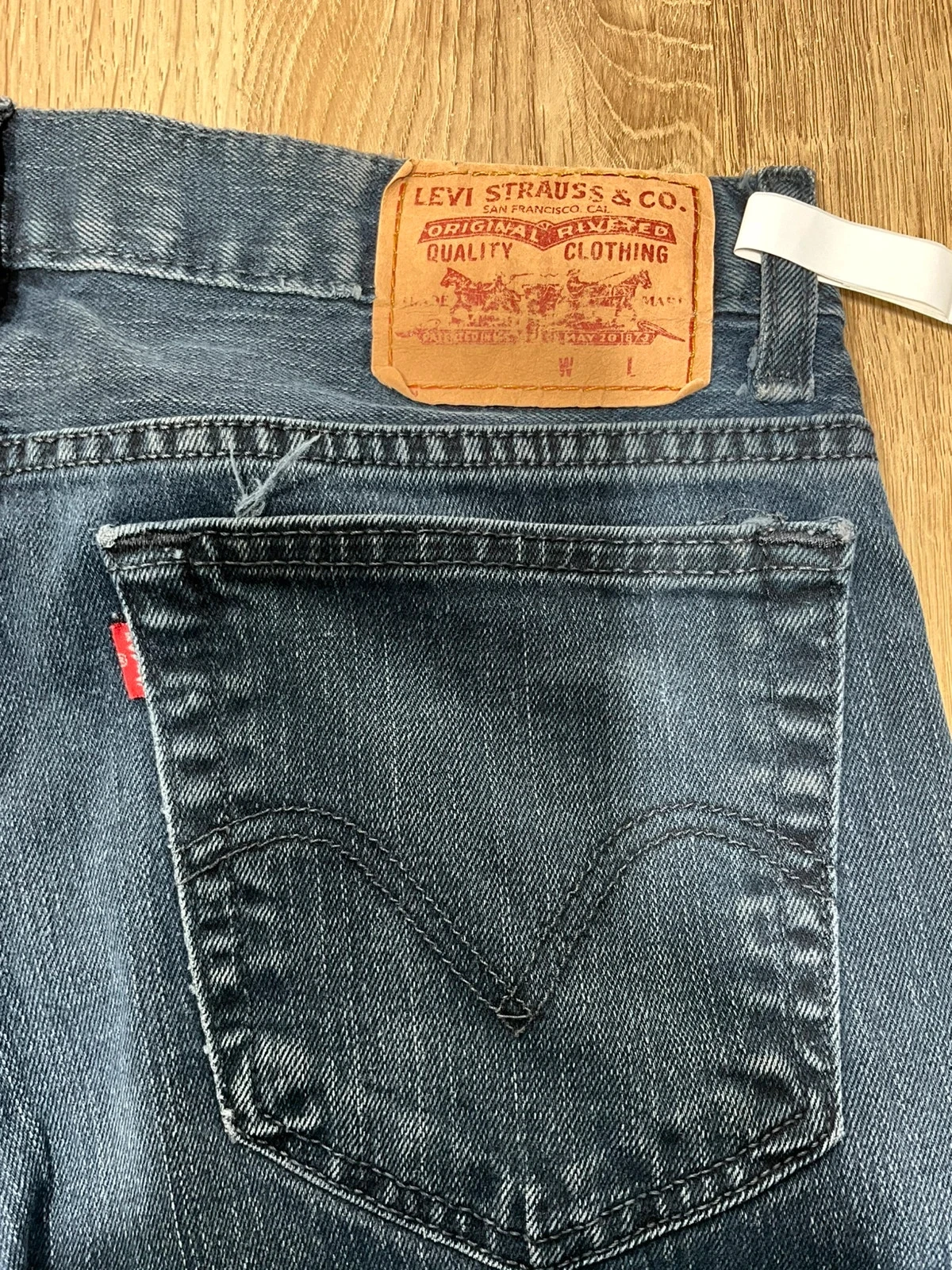 Jean Levi's Slim Fit W34 L34 Vintage Coton Noir DélavéLvh 061 – photo 10